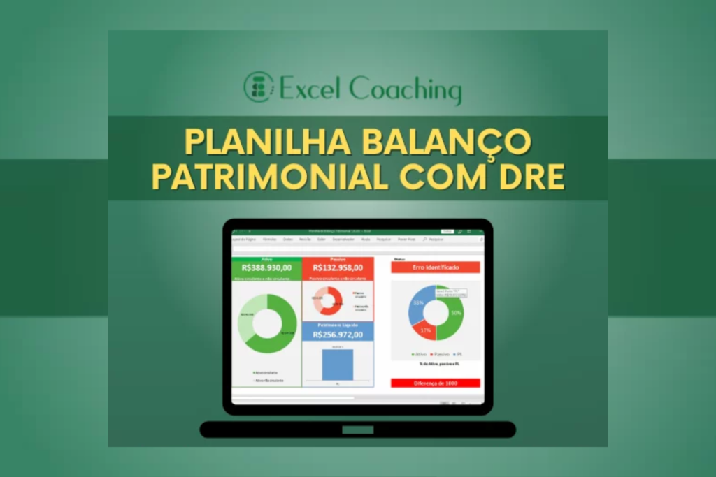 Planilha Balanço Patrimonial com DRE