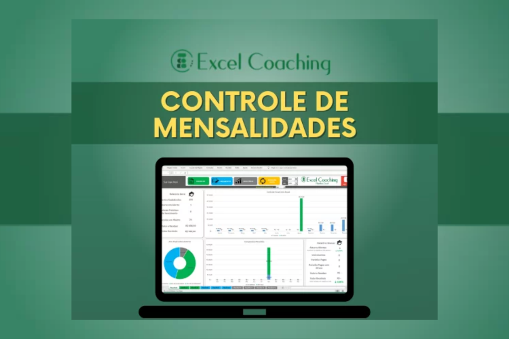 Planilha Controle de Mensalidades em Excel VBA