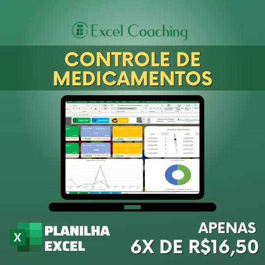 Planilha de Controle de Medicamentos em Excel VBA